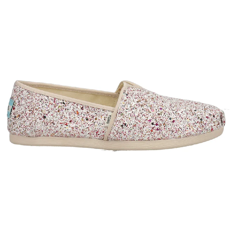 Romantic Temperament Alpargata Glitter Slip On Flats