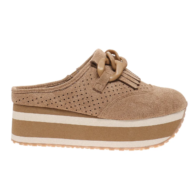 American Style Pierre Dumas Women's Paloma-3 Platform Loafer - Taupe 82508-434