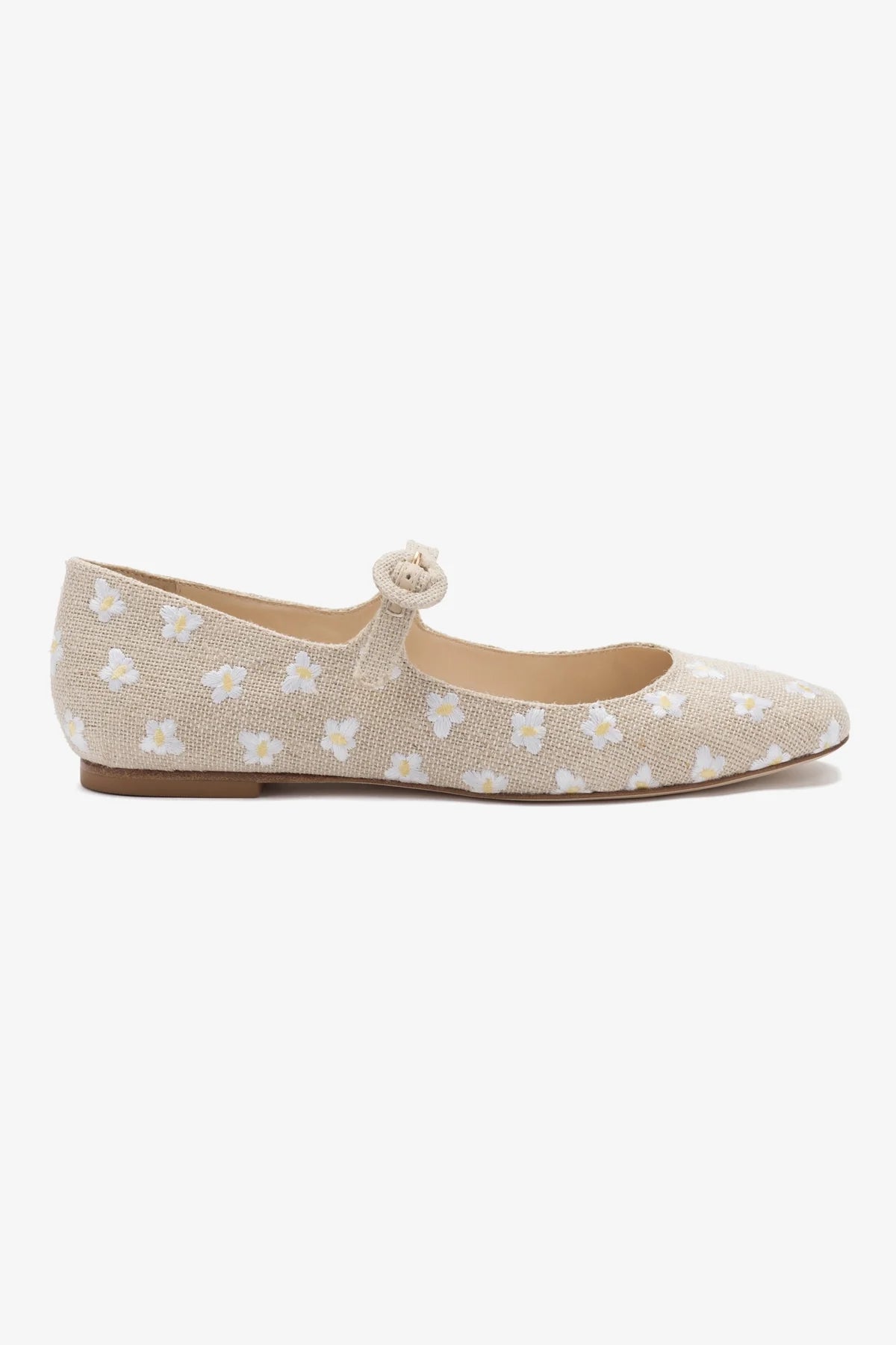 Integrated Design Blair Ballet Flat In Raw Linen