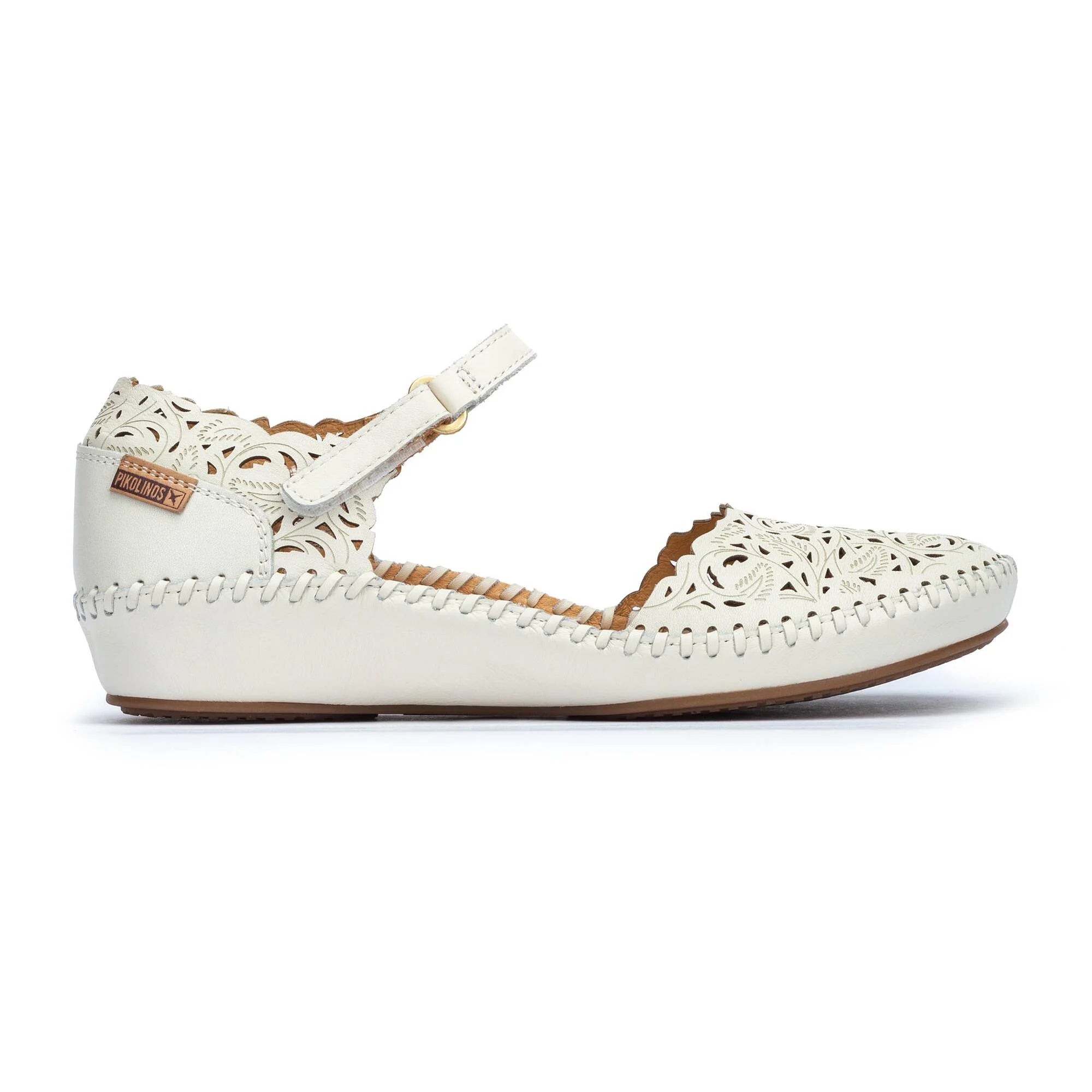 Bright Colors Vallarta Laser detailed Ballet Pump in Nata