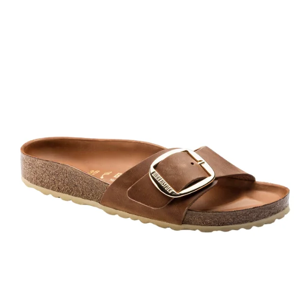 Comfortable Series Birkenstock Women's Madrid Big Buckle Cognac