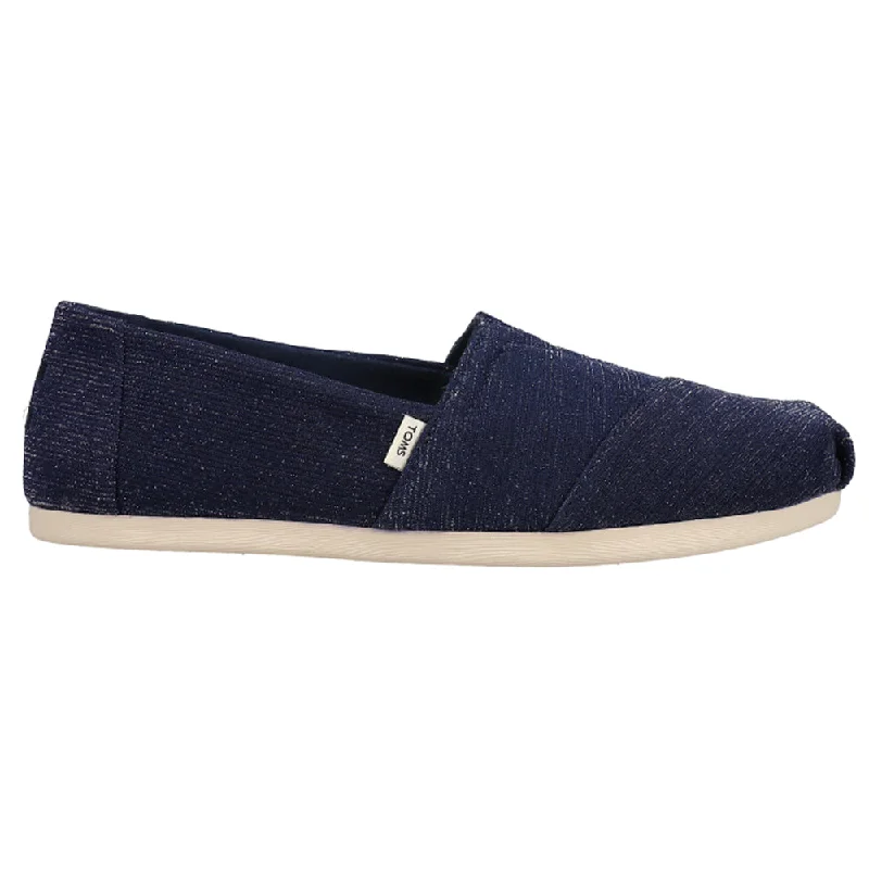 High-end Design Alpargata Glimmer Solid Slip On Flats