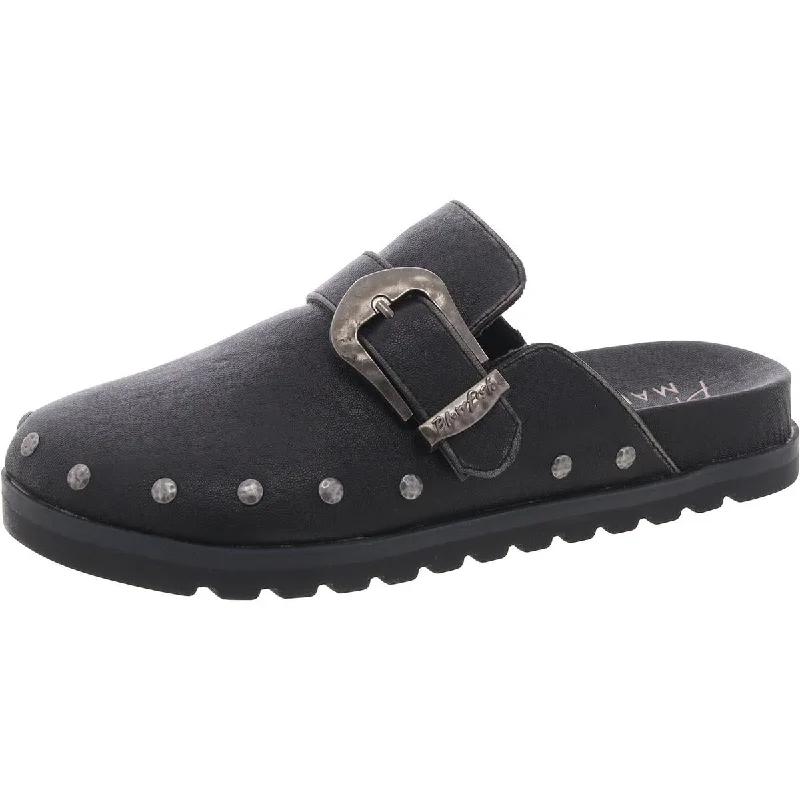 Goddess Style Blowfish Womens Skylar Studded Faux Leather Mules