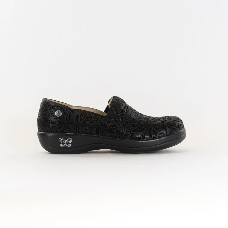 Exquisite Embroidery Alegria Keli (Women's) - Black Embossed Paisley
