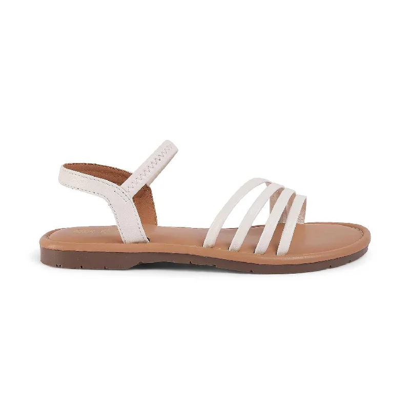 Minimal Classic Tresmode Flastrip White Women's Casual Flats