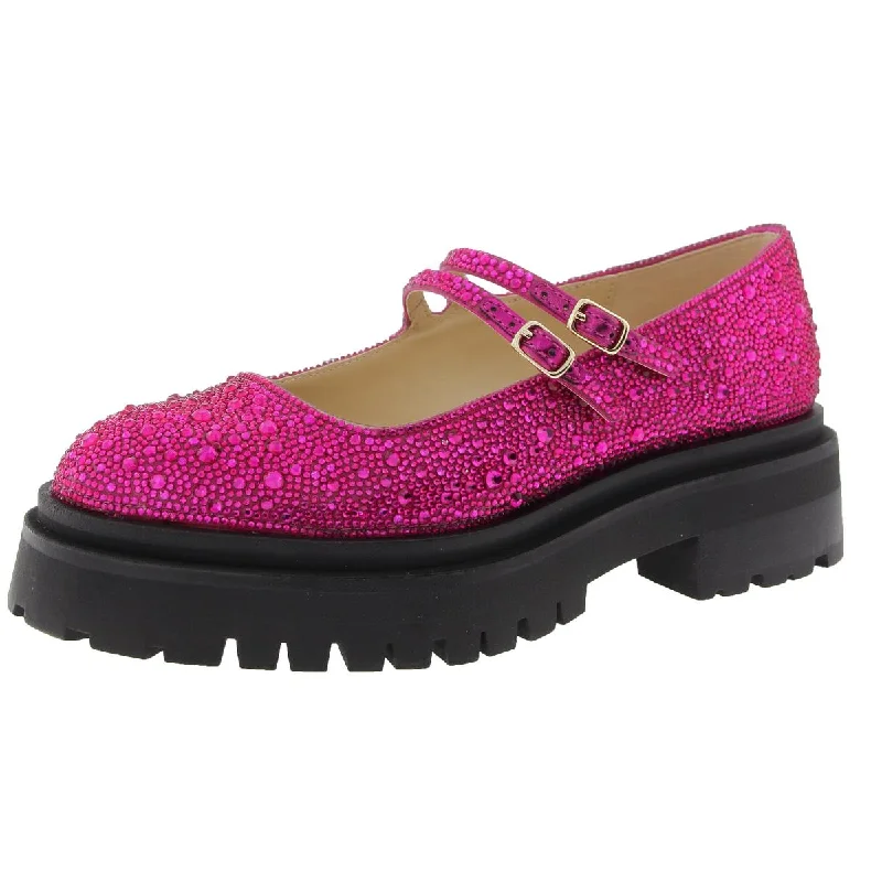 Sweet Breath Betsey Johnson Womens Rico Rhinestone  Mary Janes