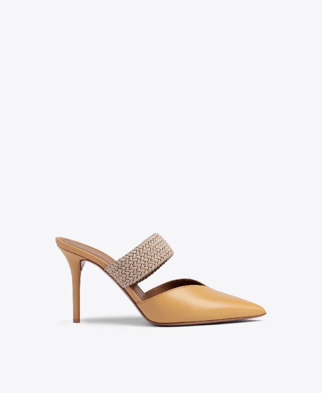 Basic Version Maisie 85 Beige Leather Mules