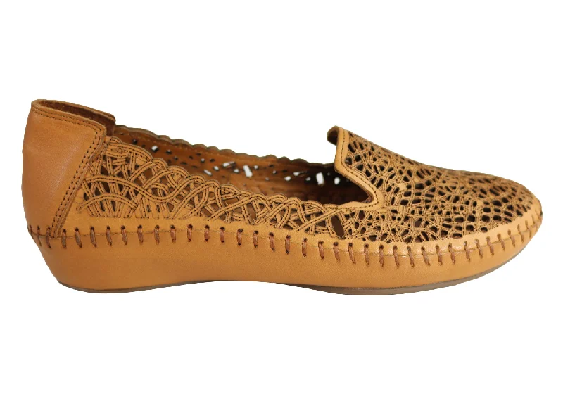 Must-have For Autumn And Winter Orizonte Rosemary Womens European Comfortable Soft Leather Flat Shoes