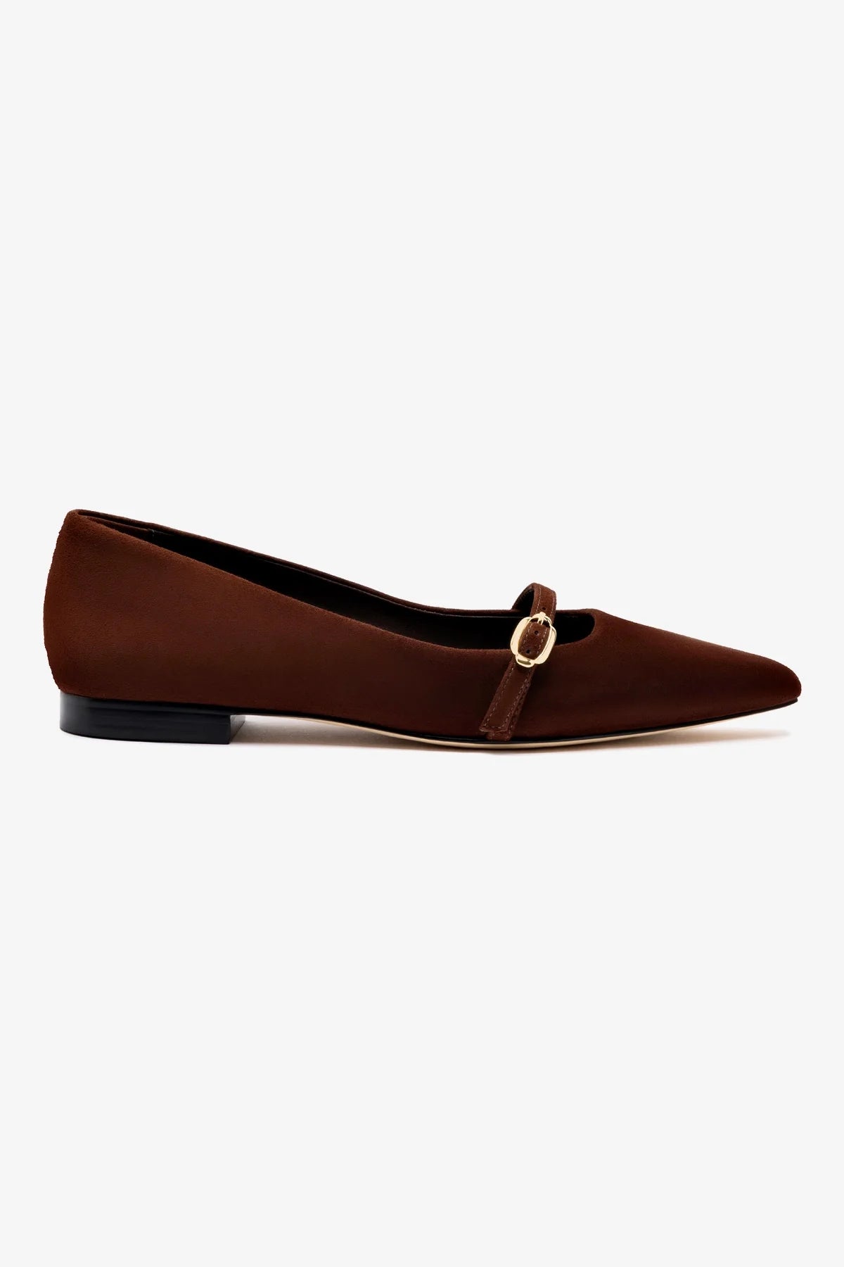 Fashionable In The Times Irene Flat In Brown Suede