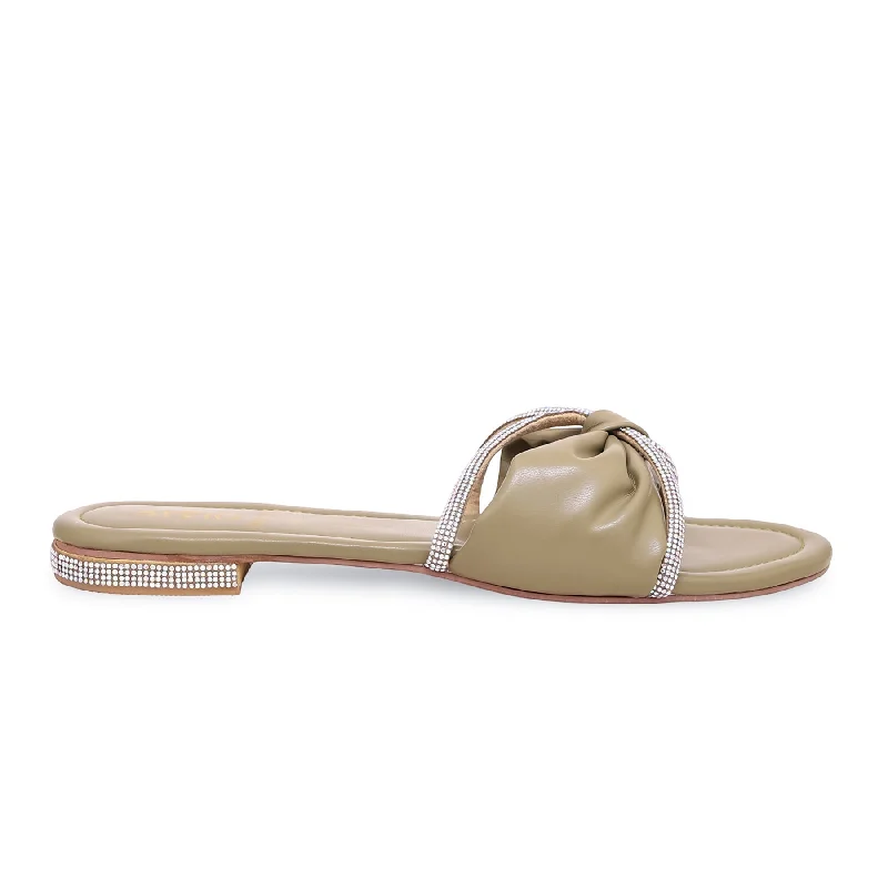 Sports Series Mehndi Formal Slipper FR8243