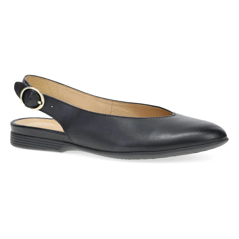 Retro Prints Lea Sling-Back Ballet Flat in Black