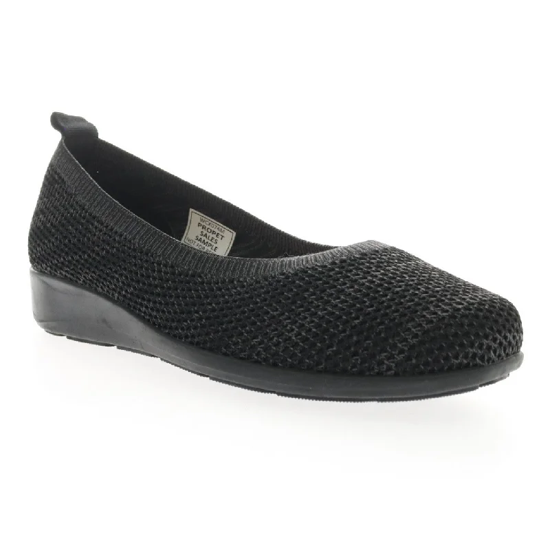 Printed Patterns Yen Ballet Flat X-WIDE in Black