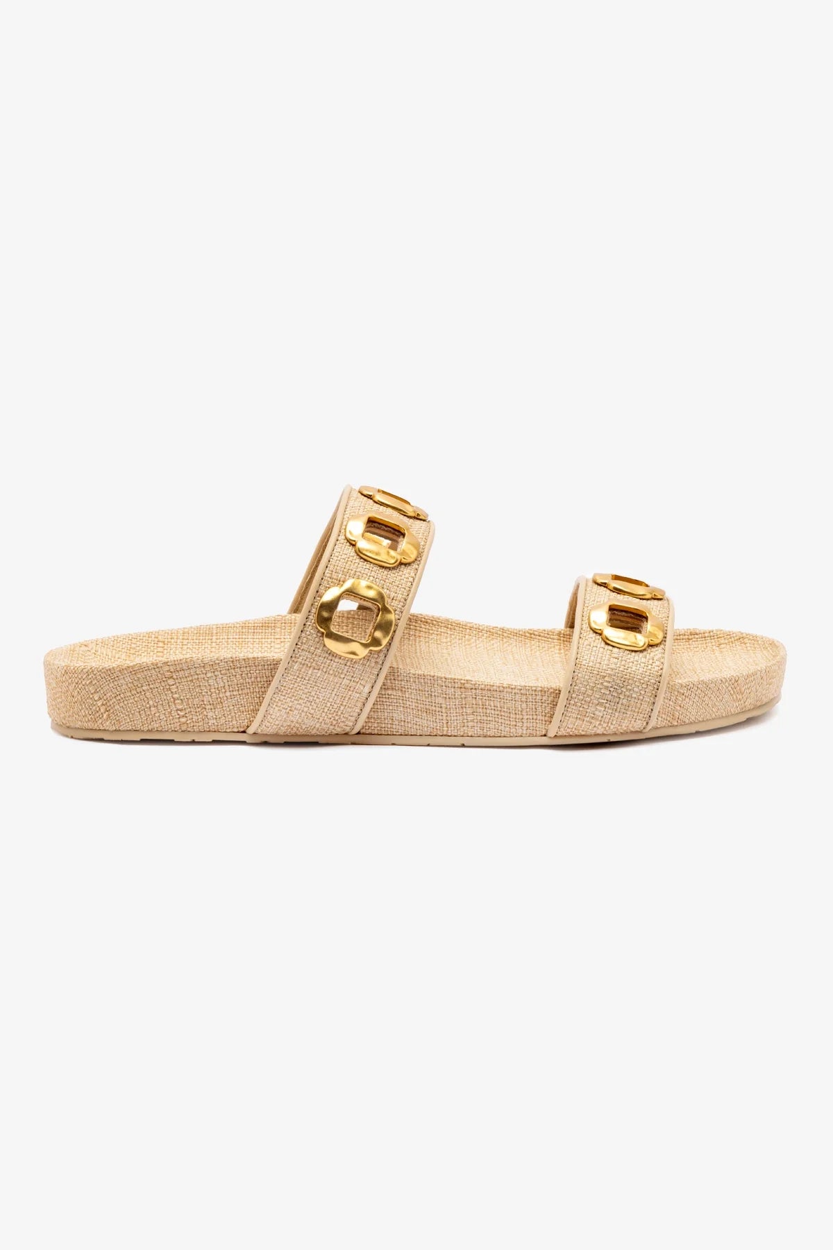 Personal Design Milan Slide In Beige Raffia
