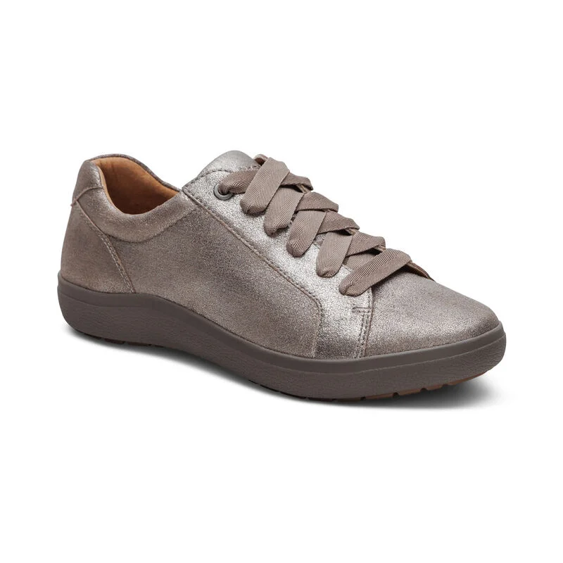 Breathable Design Courtney Sneaker in Brushed Silver