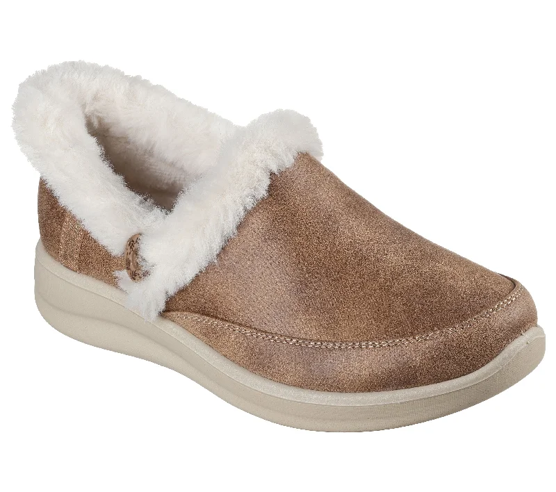 Fashionable Prints Skechers Women's Cozy Escape Fur Slipper - Chestnut 168114