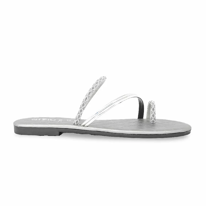Must-have For Autumn And Winter Silver Casual Chappal CL1968