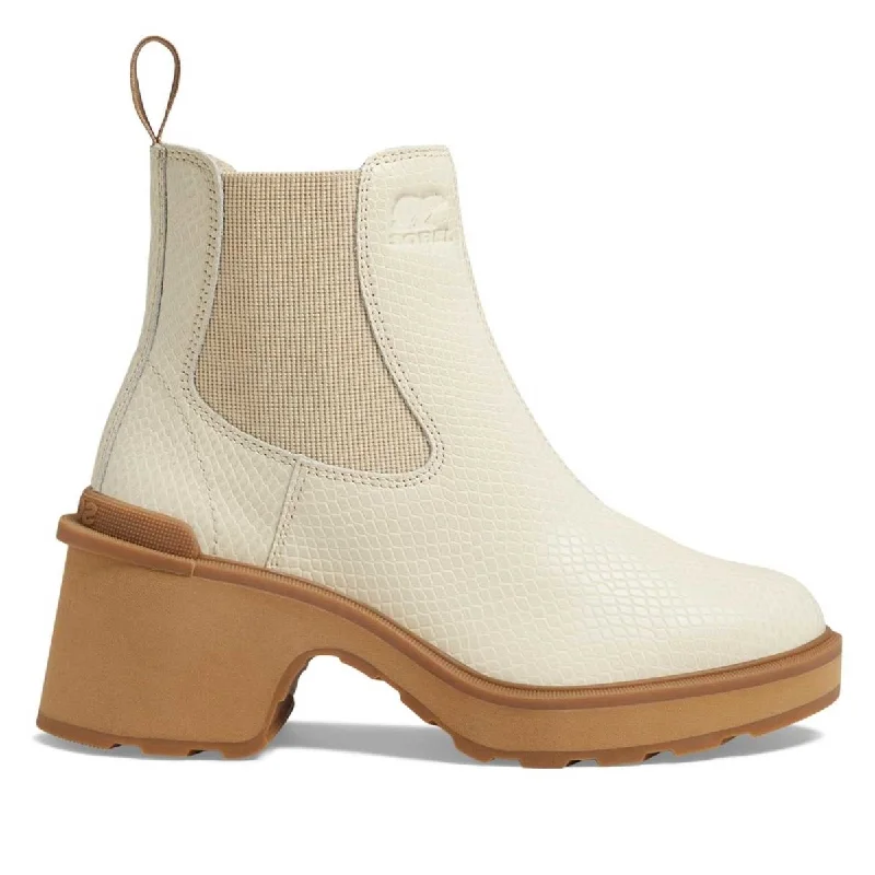Economic Outlook Sorel Women's Hi-Line Heel Chelsea Bleached Ceramic/Caribou Buff Waterproof