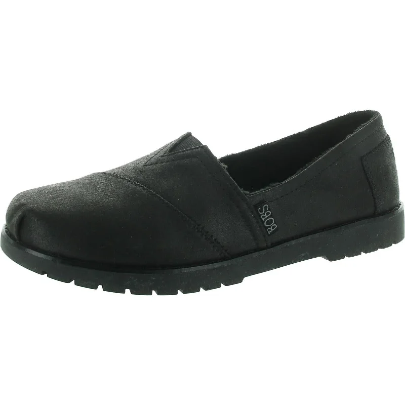 American Style BOBS From Skechers Womens Faux Fur Lined Faux Fur Flat Shoes