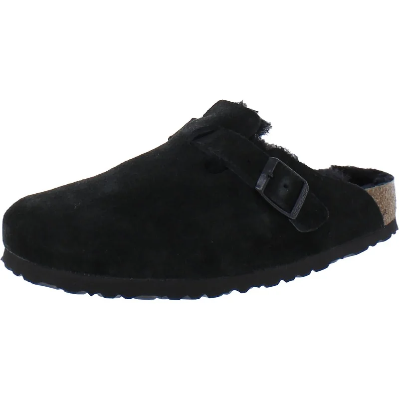 Editorial Design Birkenstock Womens Slip On Fur Mules