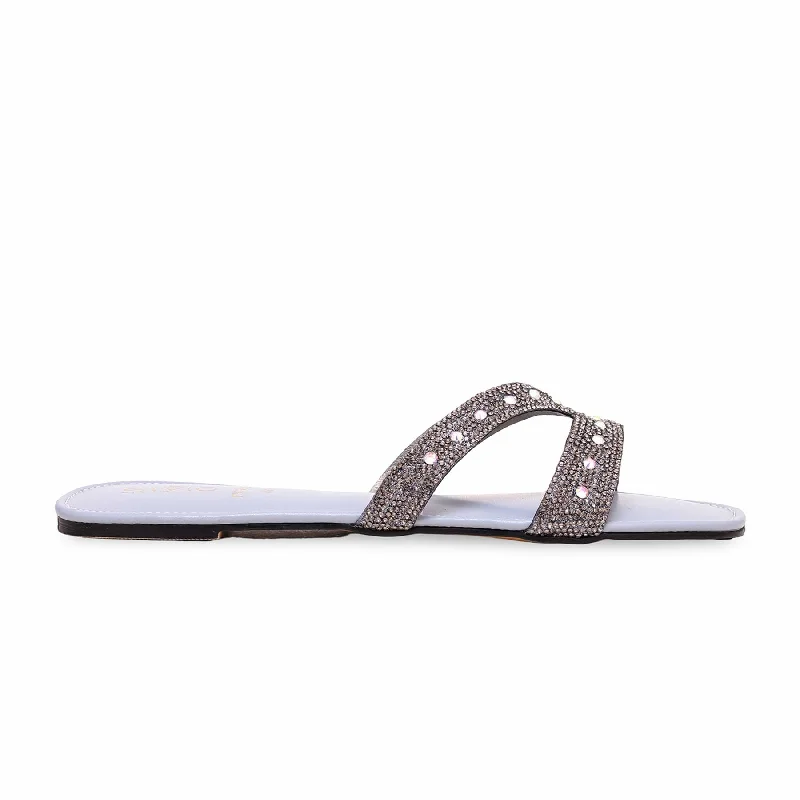Must-have For Fashion Sky Blue Fancy Slipper FN7799