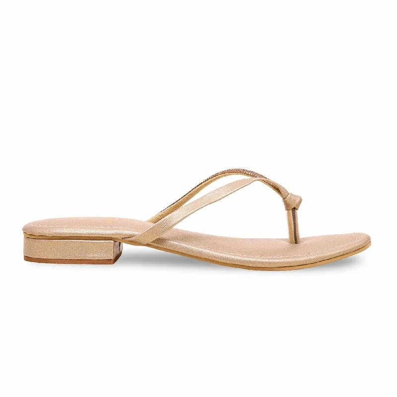 End Of The Year Golden Fancy Chappal FN0767
