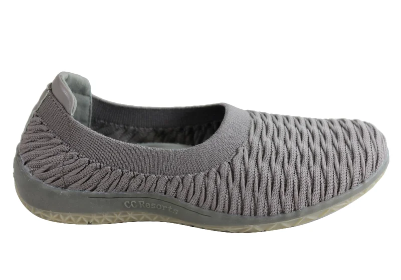 Fashion Innovation CC Resorts Sam Womens Comfortable Cushioned Slip On Casual Shoes
