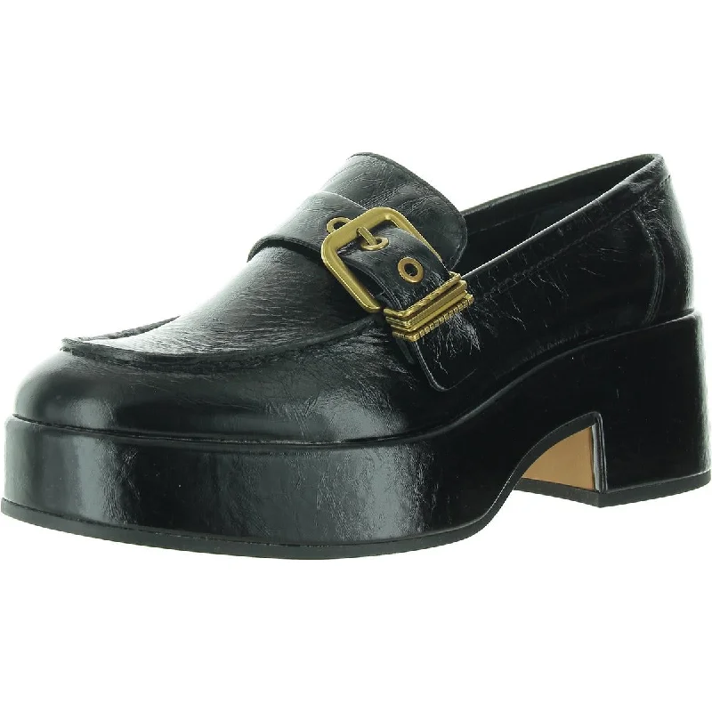 Basic Version Dolce Vita Womens Yonder Buckle Leather Loafers