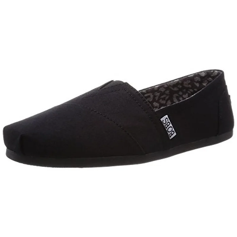 Fashionable In The Times BOBS From Skechers Womens Bobs Plush - Peace & Love Stretch Canvas Loafers
