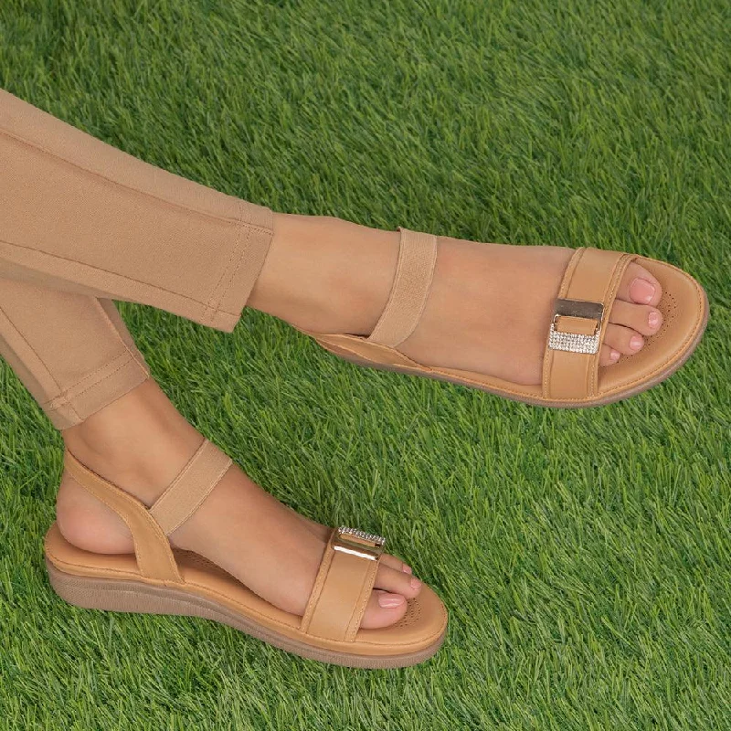 Fashion Pioneer The Stepi Beige Women's Casual Flats Tresmode