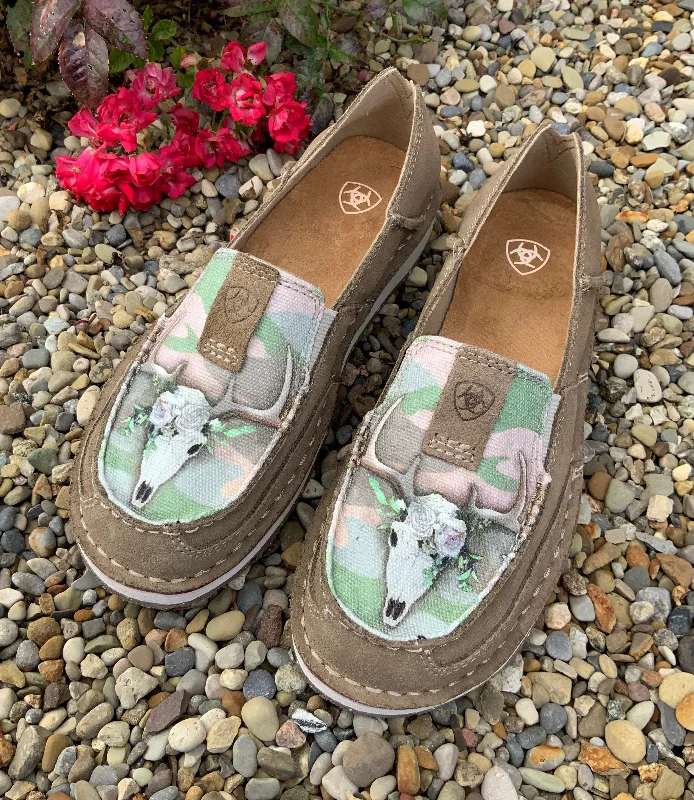 Exquisite Design Ariat Women's Brown Bark Doe Camo Cruiser Shoes 10042531
