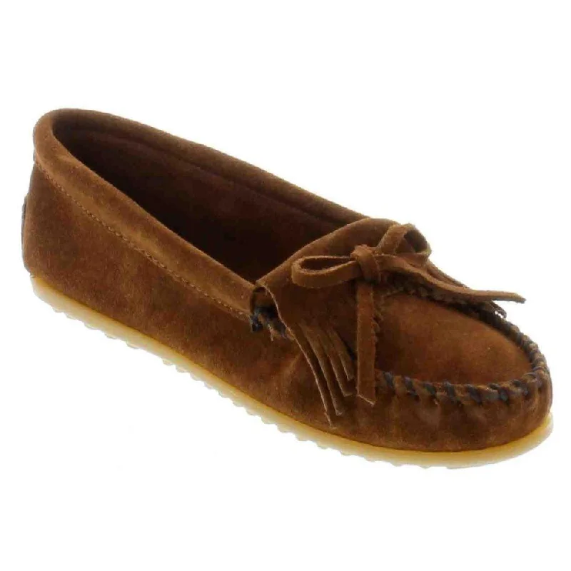 Luxury Fashion Minnetonka Women's 402 Kilty Hardsole Brown Suede
