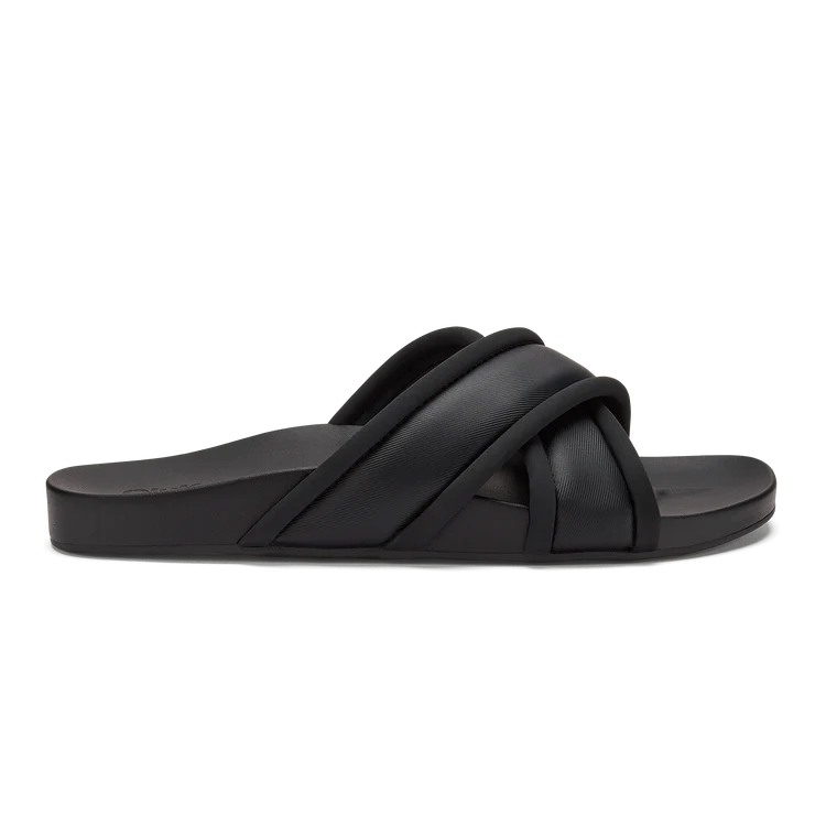 Embroidery Design Ani Women's Slide Sandals - Lava Rock