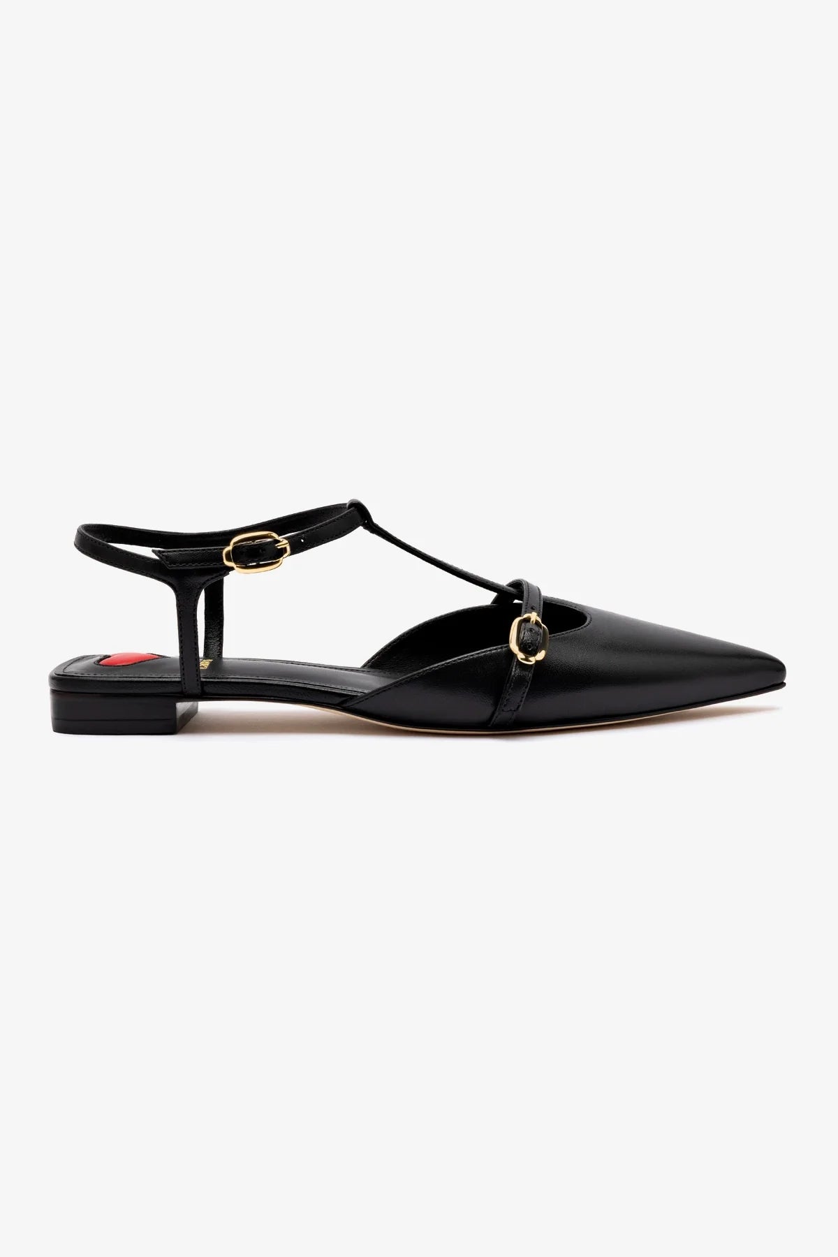 Perfect Tailoring Grace Flat In Black Leather