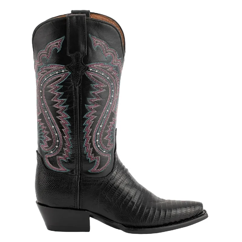 Youthful Style Ferrini Women's Taylor Black Teju Lizard