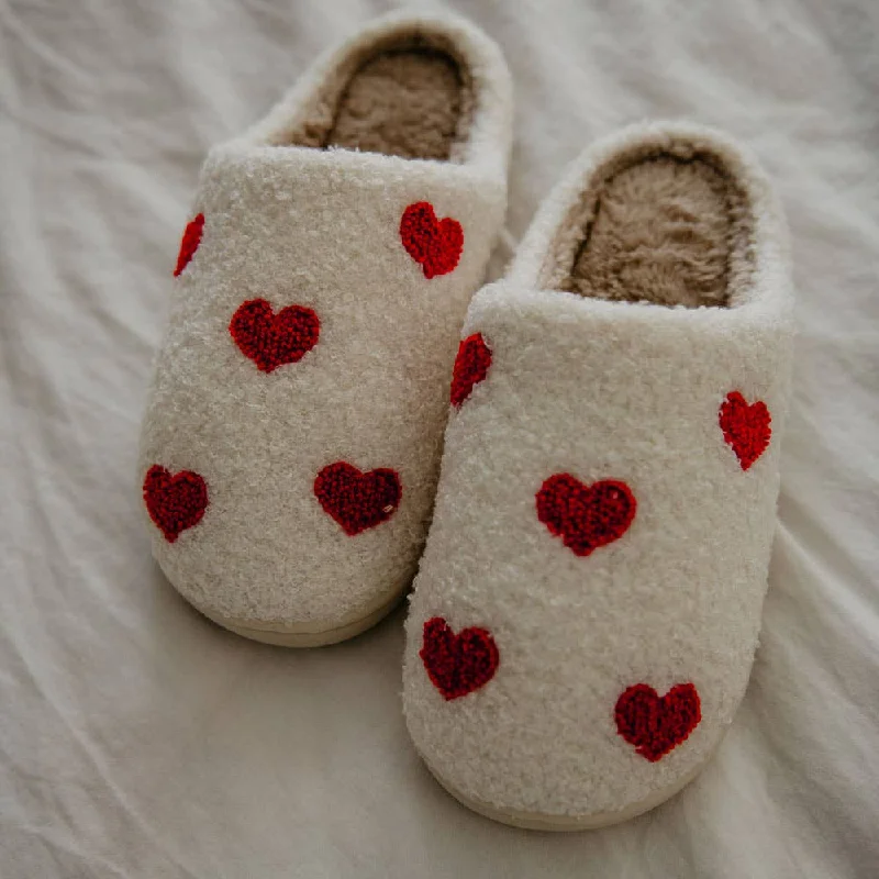 Energy Wear Hearts ALL OVER Valentine's Day Patterned Slippers