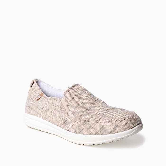 Personalized Wear Woman's Expanse Canvas Slip on in Tan Herringbone