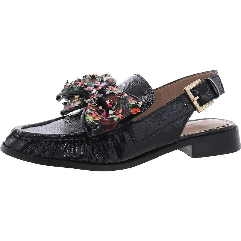 Comfortable Fashion Betsey Johnson Womens Breyer Patent Floral Slingbacks