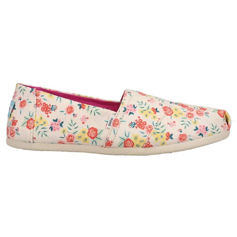 Celebrity Style Alpargata Floral Slip On Flats