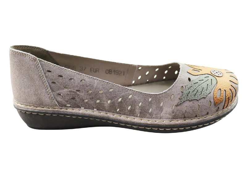 High-end Customization J Gean Leah Womens Comfortable Leather Shoes Made In Brazil