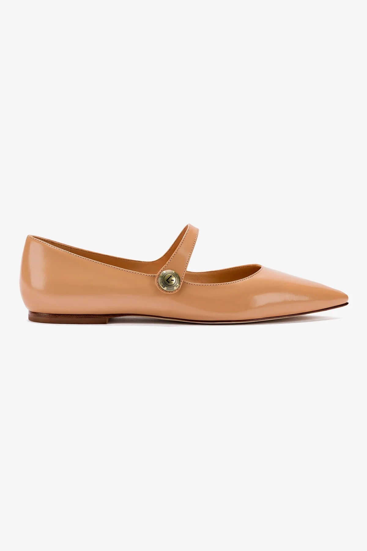 Comfortable Fashion Caroline Flat In Tan Leather