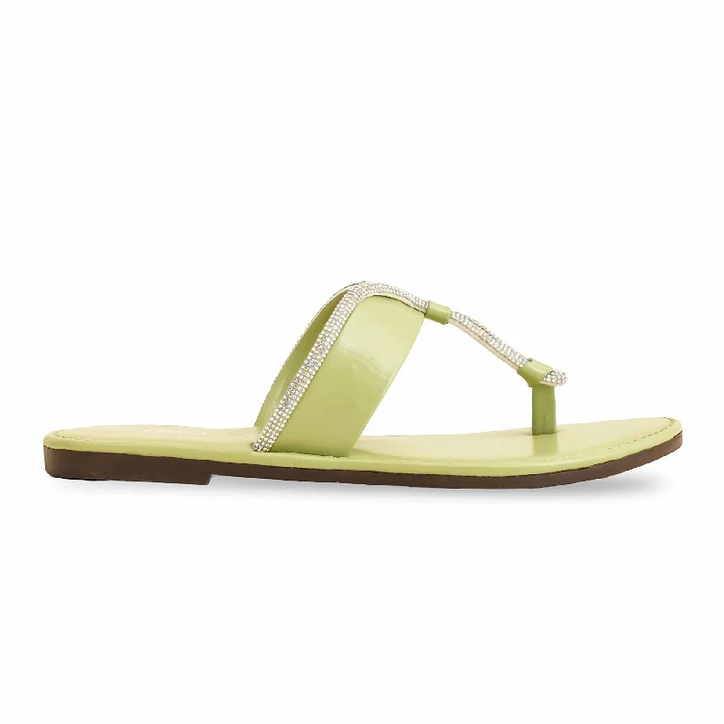 American Style PISTAGREEN Casual Women Chappal CL2025