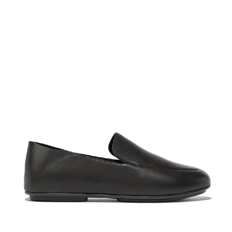 Unique Fashion Allegro Leather Cali Loafer Flat in Black CLOSEOUTS