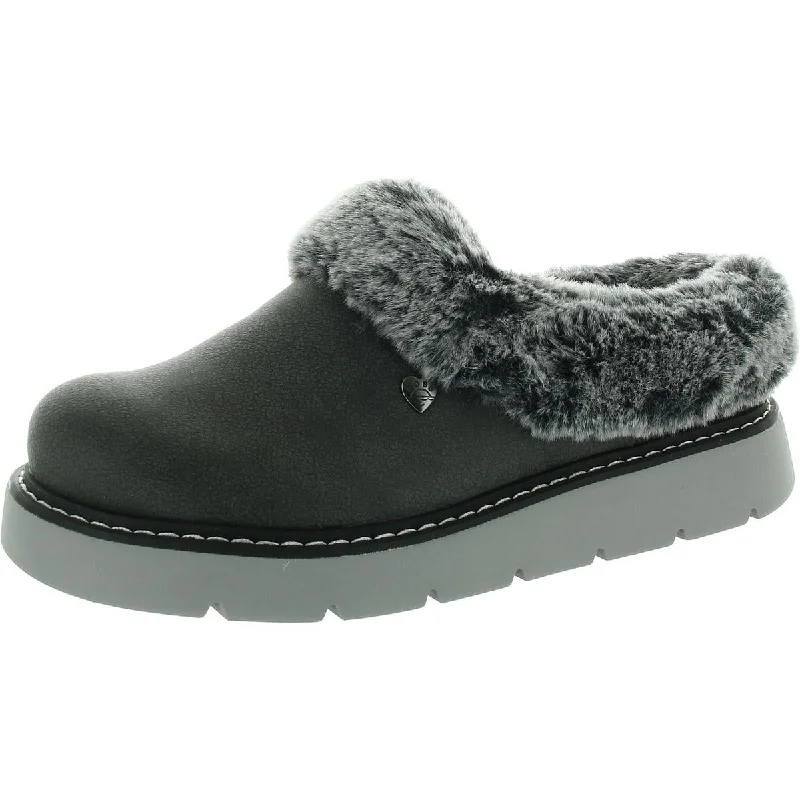Economic Outlook BOBS From Skechers Womens Faux Fur Lined Mules