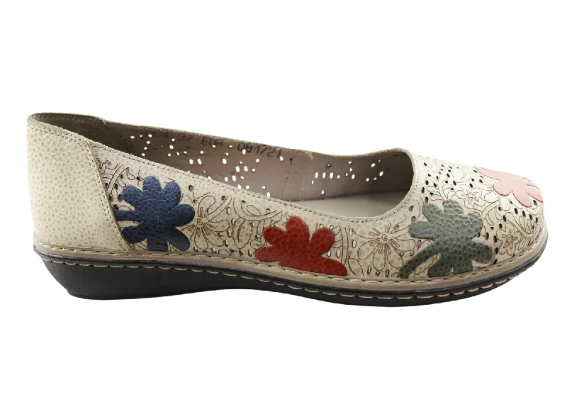 End Of The Year J Gean Poppy Womens Comfortable Leather Shoes Made In Brazil