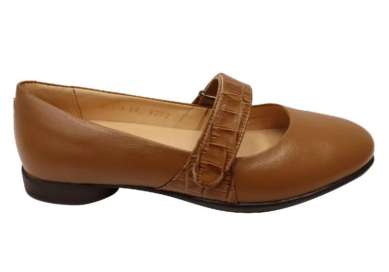 Youthful Vitality Opananken Norma Womens Comfortable Brazilian Leather Mary Jane Shoes