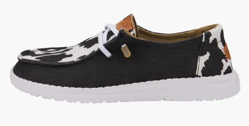 Comfortable Fashion Wendy Animal - Black/Cow