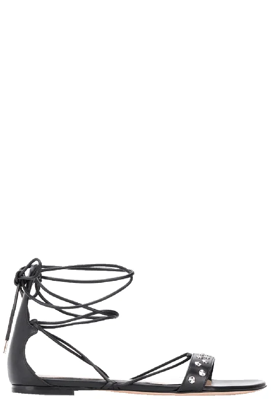 Classic Series Studded Ankle Wrap Sandal