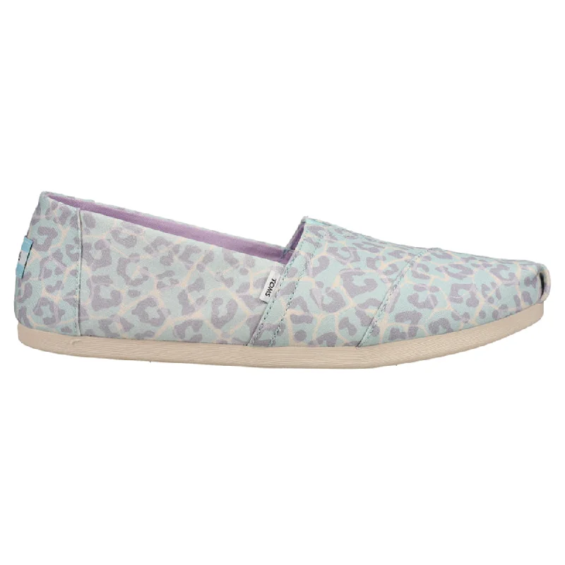 Embroidery Design Alpargata Leopard Slip On Flats