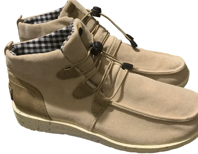 Street Fashion Fashion Cream Suede Women's Lace Up Ankle Boots