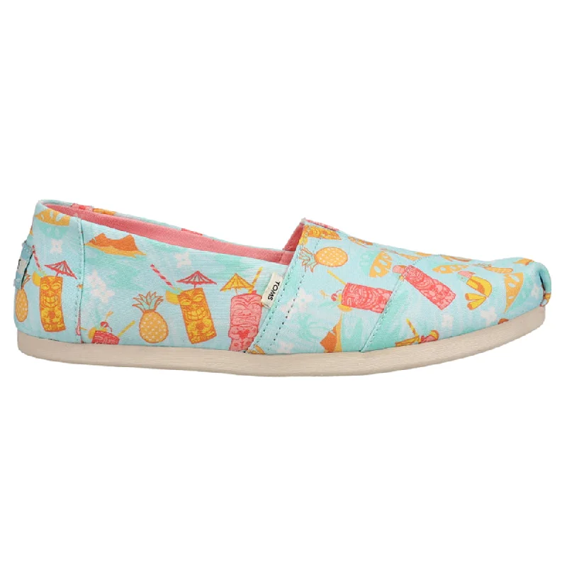 Celebrity Style Alpargata Tropical Graphic Slip On Flats
